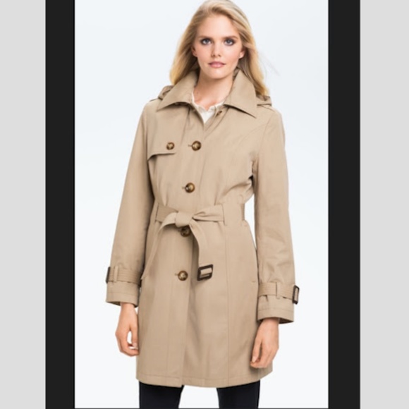 michael kors khaki trench coat